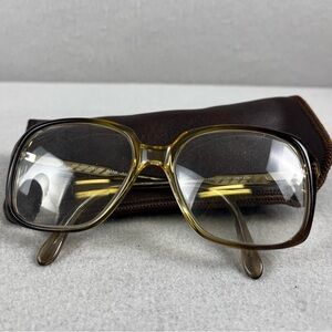 Rare 70s Vintage Luxottica Ray Ban Hank Avant-Garde Two Tone Round Frames